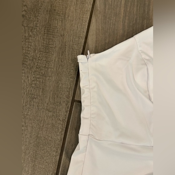 LILLUSORY Women's One Shoulder Sleeveless Cutout Ruched Wrap Slit Midi Dress - Picture 7 of 8